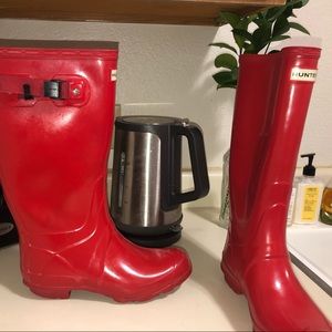 Red Hunter (Huntress) Rainboots (Wider calf)